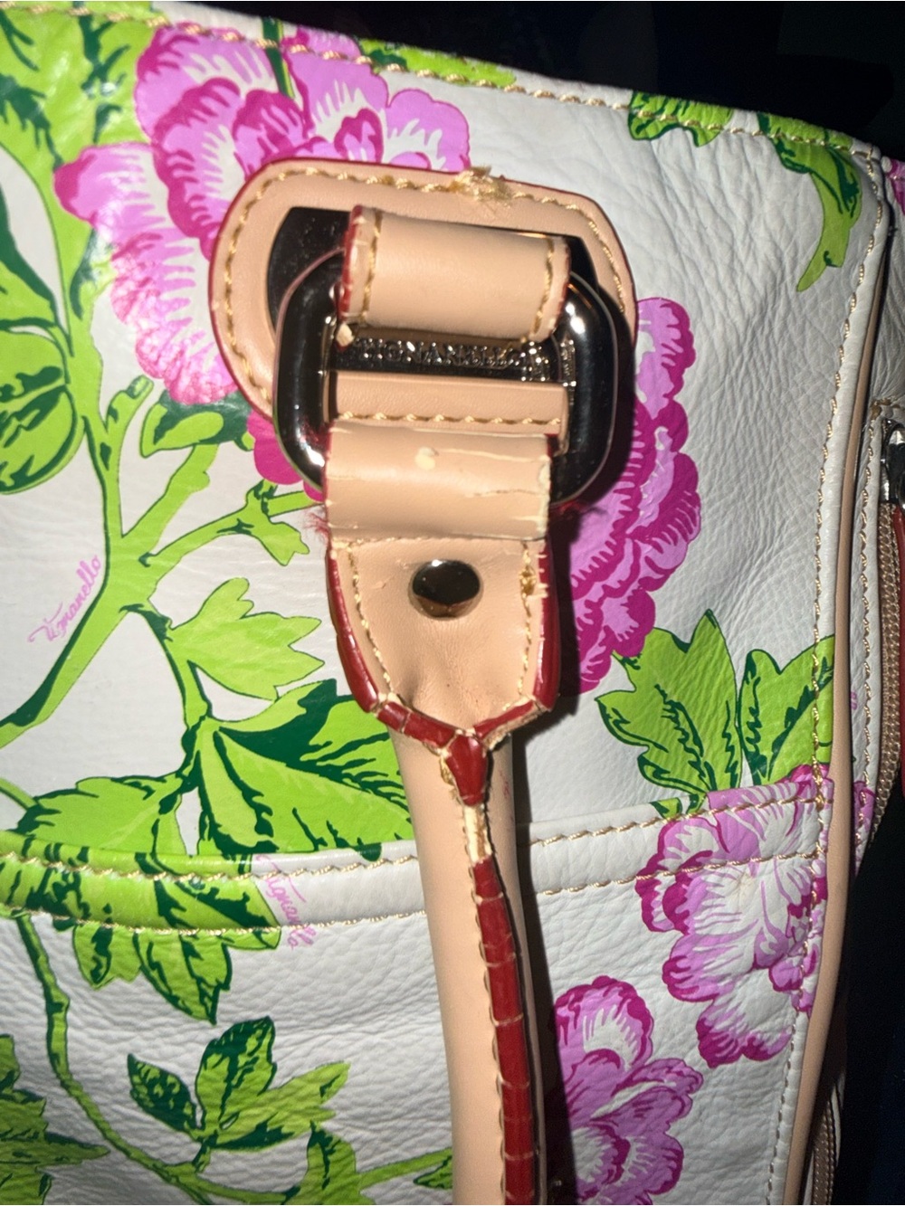 Tignanello Large Genuine Leather Shoulder Handheld Satchel Tote bag - Picture 9 of 11